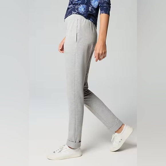 J. Jill Gray Cuffed Trouser Office Pants Medium - Picture 1 of 5